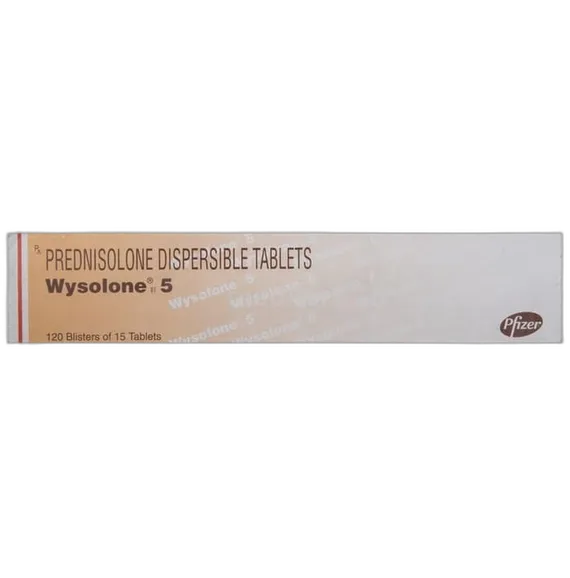 wysolone 5mg dt tablet 15's